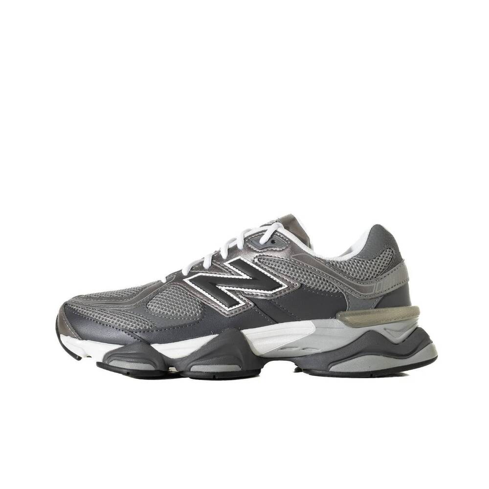 NEW NEW BALANCE men's 9060 sneakers in grey/ black